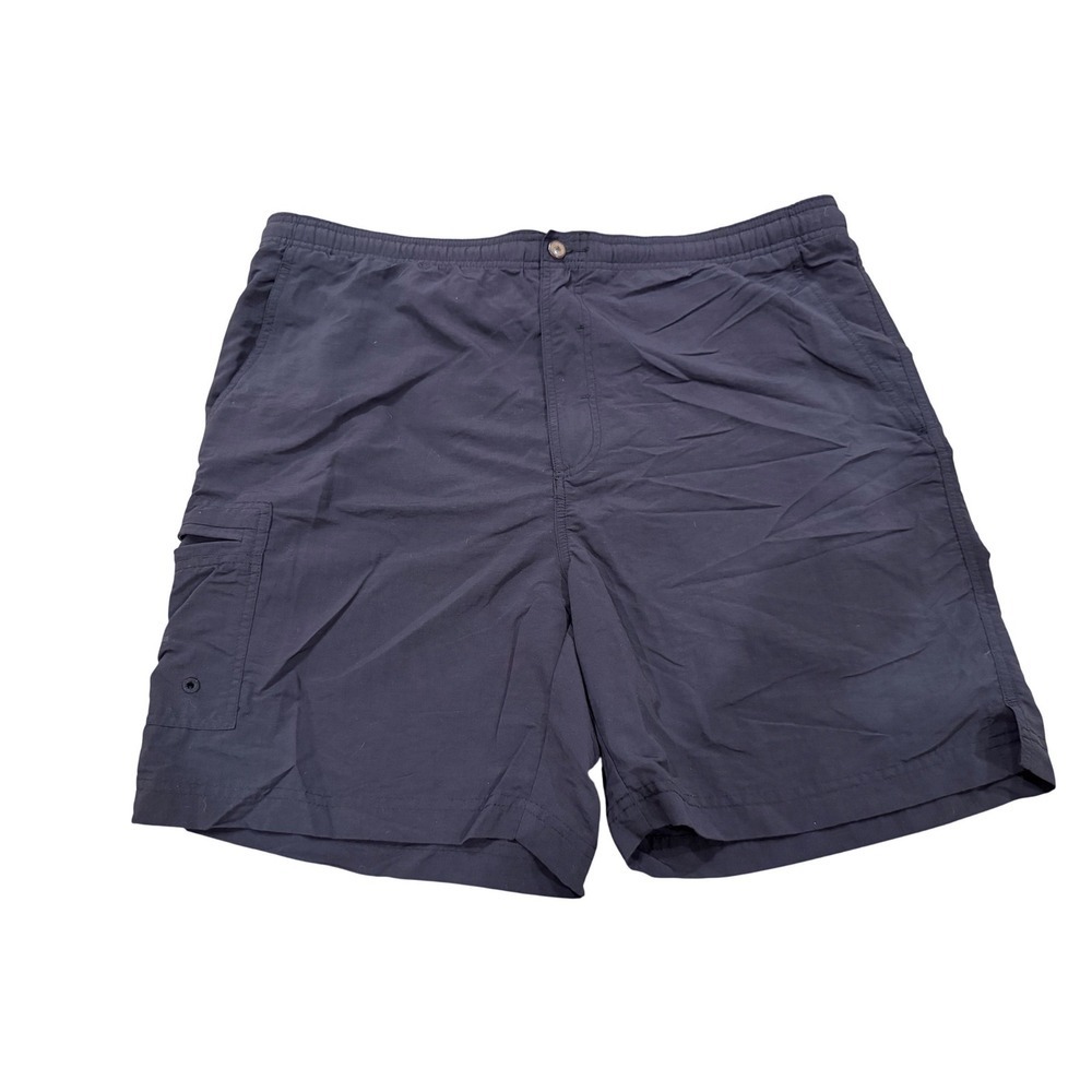 Tommy Bahama Mens Black Cargo Swim Trunks Mesh Lined Size M